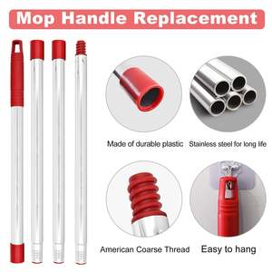 Paquete de 4 Paños de Repuesto para Mopa con Cepillo de Limpieza Profunda y Mango, Recambios de Cabezal de Mopa de Microfibra Multifunción para Vileda Rinseclean - Product Image 6