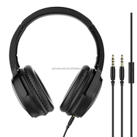 Headphone peredam kebisingan Earphone kabel Headset kabel dengan kontrol garis dengan mikrofon dari produsen