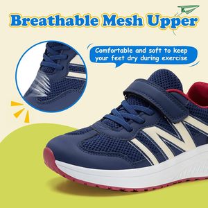 Geococcyx Scarpe da Ginnastica per Bambini e Bambine con Punta Larga, Traspiranti, per <span class=keywords><strong>Tennis</strong></span>, Corsa e Camminata - Product Image 4