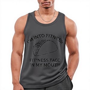 เสื้อกล้ามออกกำลังกายผู้ชายลายกราฟิกทรงหลวม ขายส่ง - Product Image 1