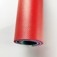 Tapis de sol en caoutchouc de haute qualité pour terrain de tennis de table intérieur, rouge, 4,5 mm-8 mm, certifié ISO9001 et CE