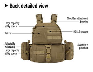 Giubbotto tattico da esterno professionale con giubbotto tattico tattico per la protezione del corpo da caccia - Product Image 5