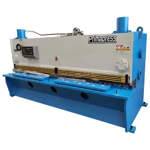 Primapepress Lempengan Pelat Logam Digunakan Manual CNC Pemotong Hidrolik Guillotine untuk Mesin Pemotong