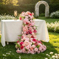 Chemin de table en soie artificielle réaliste de qualité supérieure avec motif saisonnier pour les décorations de mariage et de rentrée scolaire