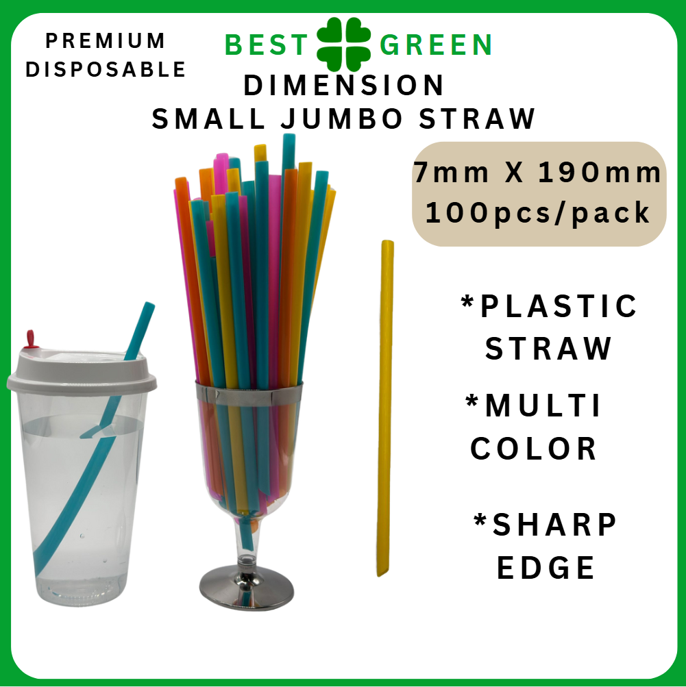 หลากสี (เหลืองน้ำเงินเขียวชมพู) 7มม. x 190มม