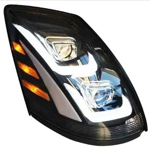 V-O-L-V-O VNL TRUCK HEADLIGHT HEADLAMPS WITH LED LEFT AND RIGHT PAIR