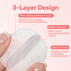 Produits populaires 2022 <span class=keywords><strong>coton</strong></span> ronds lot de 80 tampons de <span class=keywords><strong>coton</strong></span> cosmétique pour le visage 100% <span class=keywords><strong>coton</strong></span> tampons de maquillage pour le visage démaquillant - Product Image 5