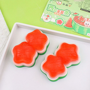Nouveau Jouet Squishy Fruits d'Été en TPR Écologique, Mignons Squishies Pastèque et Étoile pour Enfants de 5 à 7 Ans, Anti-Stress - Product Image 5