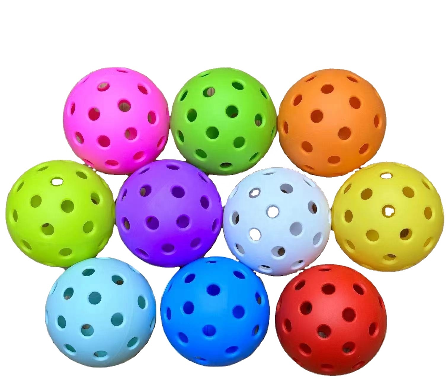 Customizable Logo 40-Hole TPE PE Eco-Friendly Lightweight Premium Quality Pickleball Equipment for Indoor Sport Entertainment