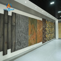 Panneau mural en pierre artificielle LYA PU, découpé sur mesure, moderne, pour intérieur/extérieur, ignifuge, imperméable, écologique, léger, 1 an