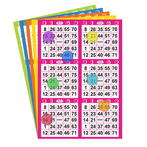 Custom Bingo Cards Digital Printing Personalized Bingo Game Cards Premium Art Paper Bulk Order - Product Image 1
