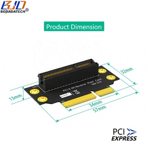 Nueva llegada inversa <span class=keywords><strong>PCI</strong></span>-E 3,0 4X ranura a PCIe X4 Adaptador convertidor tarjeta para 2U caja de servidor hacia la dirección de instalación <span class=keywords><strong>CPU</strong></span> - Product Image 2
