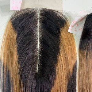 Vente chaude pour Brown HD Double Dessiné pour pour Perruque Os Style Droit 100% Vietnam Cheveux Humains Dentelle Transparente - Product Image 3