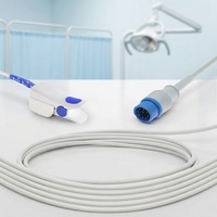 Compatible avec Medica D Logicare Series 2000/Sinohero, capteur de SpO2 à pince pour doigt adulte, sonde SpO2 à 9 broches pour usage hospitalier
