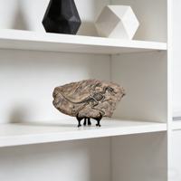 Sculpture de squelette de dinosaure simulé vintage, support de présentation, objet de collection, décoration rétro pour la maison, le bureau, l'étude, le bureau, l'étagère, la bibliothèque