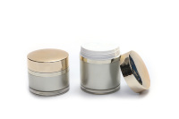 Pompe à air de pot cosmétique de crème sous vide de sortie supérieure de luxe 30/50g 60/80g pp bouteille intérieure pots sans air en gros