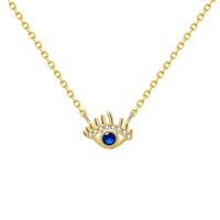 Holesal ubic ircon tone eccollier lue ye endant eccollier 925 terling ilver eccollier vente en gros