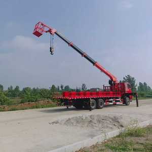 <span class=keywords><strong>Grue</strong></span> montée sur <span class=keywords><strong>camion</strong></span> Shacman, 14 tonnes, bras télescopique hydraulique, utilisée pour le levage d'objets lourds, la réparation des lampadaires et autres opérations - Product Image 4