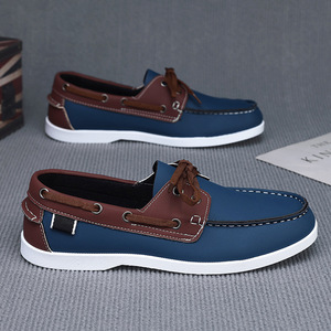 Chaussures <span class=keywords><strong>bateau</strong></span> mocassins décontractées pour hommes, logo personnalisé tendance 2025, pour le bureau, les affaires, chaussures à lacets - Product Image 2