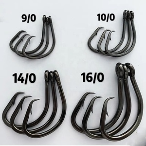 Fjord thép carbon cao Cá Ngừ cá mập móc mạnh nhất Đen nickle Vòng tròn móc - Product Image 1