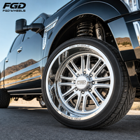 Jantes forgées polies sur mesure 20x10 22x12 22x14 24x12 24x14 26x12 8x180 8x170 8x6.5 pour F-250 F-350 Sierra RAM 2500 3500 Titan