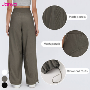 <span class=keywords><strong>Pantaloni</strong></span> Sportivi Casual da <span class=keywords><strong>Donna</strong></span> Janya <span class=keywords><strong>in</strong></span> Crepe Leggero, Traspirante, ad Asciugatura Rapida, <span class=keywords><strong>con</strong></span> <span class=keywords><strong>Vita</strong></span> Alta Elastica, Gamba Larga e Vestibilità Comoda - Product Image 4