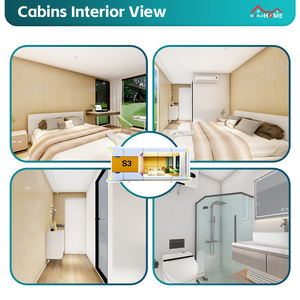 <span class=keywords><strong>Refugio</strong></span> prefabricado resistente a desastres climáticos extremos, casa móvil a prueba de huracanes con opción de búnker subterráneo, estructura de acero - Product Image 5