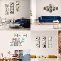 Vente en gros de cadres photo autocollants Mixtiles de nouvelle conception, 8x8 et 12x12 pouces, avec des bandes adhésives amovibles au dos
