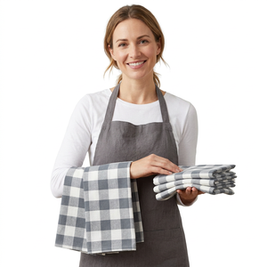 Serviettes de cuisine en gros, torchons de cuisine, fabricant de chiffons à vaisselle en coton, serviettes de nettoyage, directement de l'usine - Product Image 1