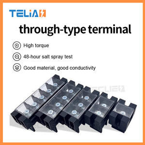 Bloques de terminales de barrera personalizados de alta corriente, alimentación de tornillo a través de conectores de cable de bloque de terminales - Product Image 2