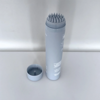 Tubes vides de masque de cheveux de 100ml avec le tube en plastique de PE de brosse de massage de silicone pour le sérum de soin de cheveux