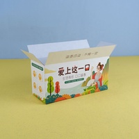 Impresión de Cajas Personalizadas con Logotipo Propio, Cartón Corrugado CMYK, Laminación Mate, Caja con Fondo Encajable, Embalaje con Asa Portátil
