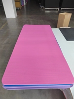 Tapis de yoga NBR de 8 mm/10 mm/15 mm d'épaisseur pour usage universel, écologique, antidérapant avec sangle de transport, prix bas