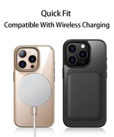 Coque magnétique antichoc pour iPhone 17 Air 17 Pro Max 16 15 14 Pro Max Plus 13 12 Pro Original Transparent Acrylique Cover