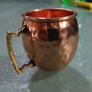 Juego de Tazas de Cobre de Alta Calidad con Asa - Estilo Americano para el Hogar, Hotel, Bar, Fiestas y Uso al Aire Libre - Product Image 2
