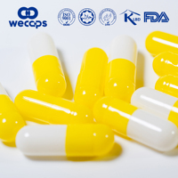 Capsules vides en gélatine bovine de qualité pharmaceutique Wecaps, couleur personnalisée, avec impression linéaire/circulaire/personnalisée