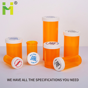 13 Dram Dược Kê Toa Lọ <span class=keywords><strong>Amber</strong></span> Thuốc Chống Trẻ Em Chai Với Push Down Nhựa Caps - Product Image 3