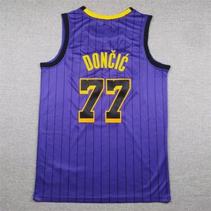 Groothandel 2025 Nieuwe Speciale Prijs # 77 Doncic Hoogwaardig geborduurd basketbaltenue met logo en aanpasbaar - Product Image 4