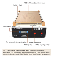 Machine de séparation d'écran tactile LCD 2-en-1 avec pompe à vide et plateforme chauffante de 7/14 pouces pour la réparation de tablettes et téléphones mobiles