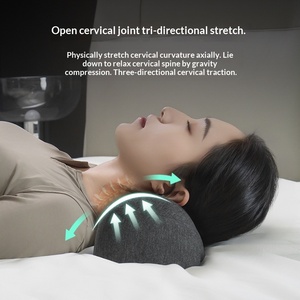 Vente directe d'usine, vente en gros de coussins de nuque orthopédiques confortables en mousse à mémoire de forme - Coussin de sommeil ergonomique pour avion, pour une personne - Product Image 3