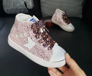 Chaussures montantes décontractées pour enfants, à paillettes, à semelle souple, résistantes à l'usure, pour filles, nouvelles, hors taxes - Product Image 6