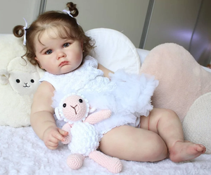 Muñecas <span class=keywords><strong>Reborn</strong></span> Realistas de Cuerpo Suave, Muñecas Grandes de Niña con Piel Pintada en 3D, Bebés <span class=keywords><strong>Reborn</strong></span> como de Verdad - Product Image 6