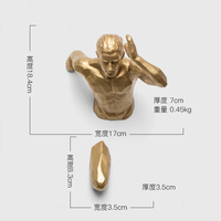 Statue Murale Créative Personnalisée en Résine : Figurine de Coureur Vertical, Sculpture d'Escariateur, Décoration Murale Durable pour la Maison