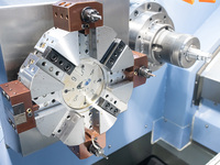 Centre de tournage CNC à double broche haute précision YH42D, tour CNC multi-axes pour pièces métalliques complexes