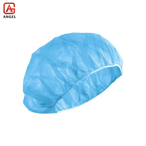 Tissu non tissé de chapeau hygiénique non-tissé de chapeau bouffant de couleur bleue pour le chapeau jetable - Product Image 2