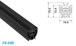 FS-55B için yol bariyeri için AGV araba için deklanşör için robot kol kauçuk entegre güvenlik kenarı - Product Image 5