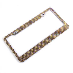 Marco para Placa de Matrícula Estándar Estadounidense, Marcos Personalizados para Placas de Matrícula, Marco para Placa de Matrícula con Incrustaciones de Diamantes de Imitación - Product Image 3