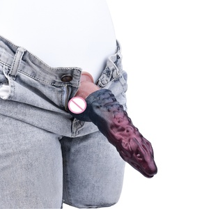 FRRK Funda de Silicona Hueca con Diseño de Dragón para Pene, Anillo Retardante de Eyaculación Masculina, Anillo de Alargamiento de Pene, Funda para Pene, Juguete Sexual para Hombres - Product Image 1
