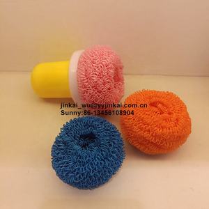 Nano fibra plato depurador no-cero almohadillas de fregado no utensilios de cocina antiadherentes anillo estropajo... colores surtidos 1pcs con 1 manejar - Product Image 2