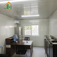 Maison conteneur modulaire préfabriquée en kit 20 pieds, écologique et légère, pour bureau à domicile ou vie en extérieur, déploiement rapide